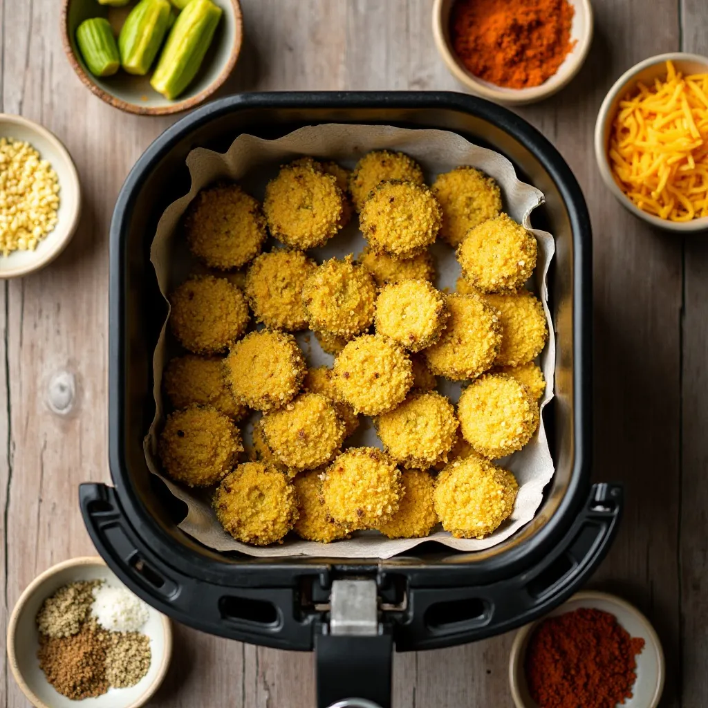 Cheese Pickle Chips Air Fryer