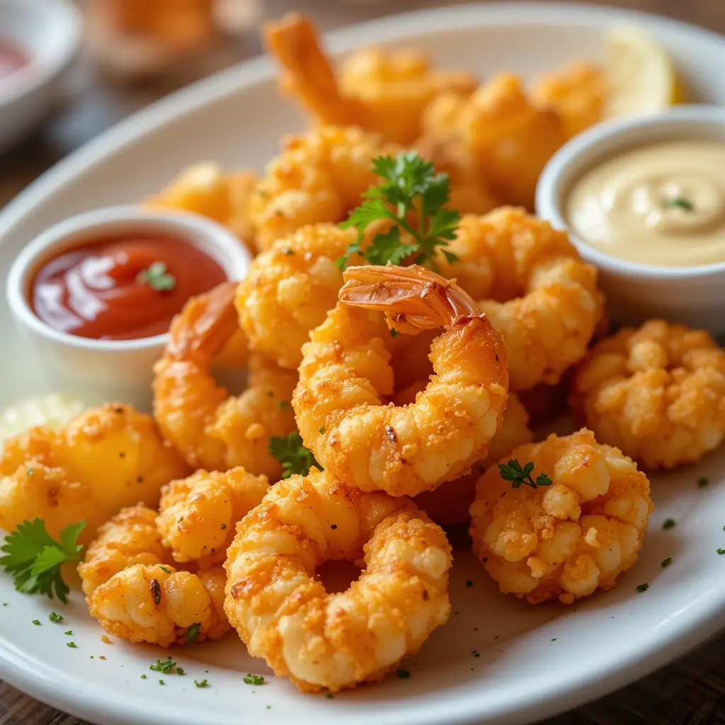 Frozen Popcorn Shrimp in Air Fryer