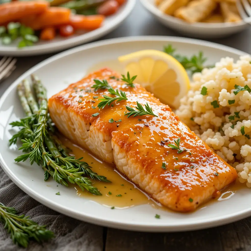 Honey Mustard Salmon Air Fryer