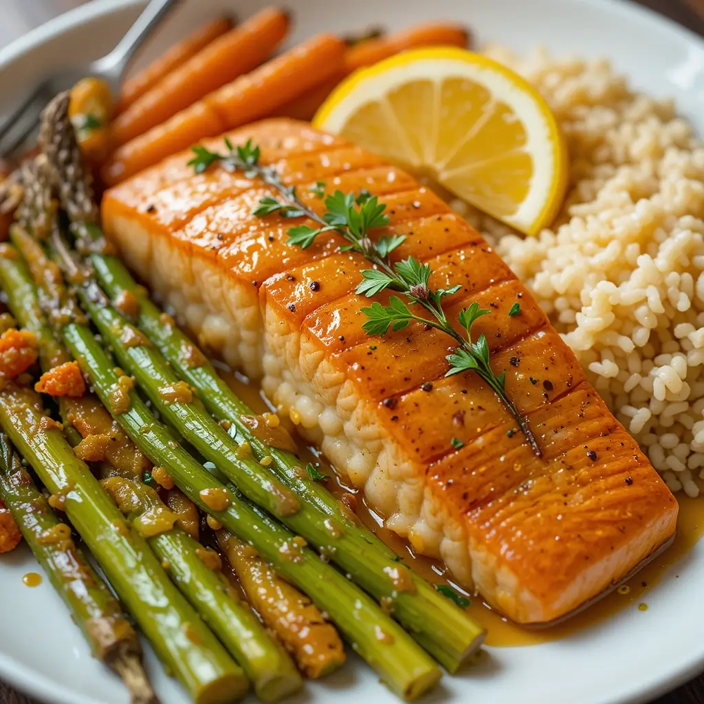 Honey Mustard Salmon Air Fryer