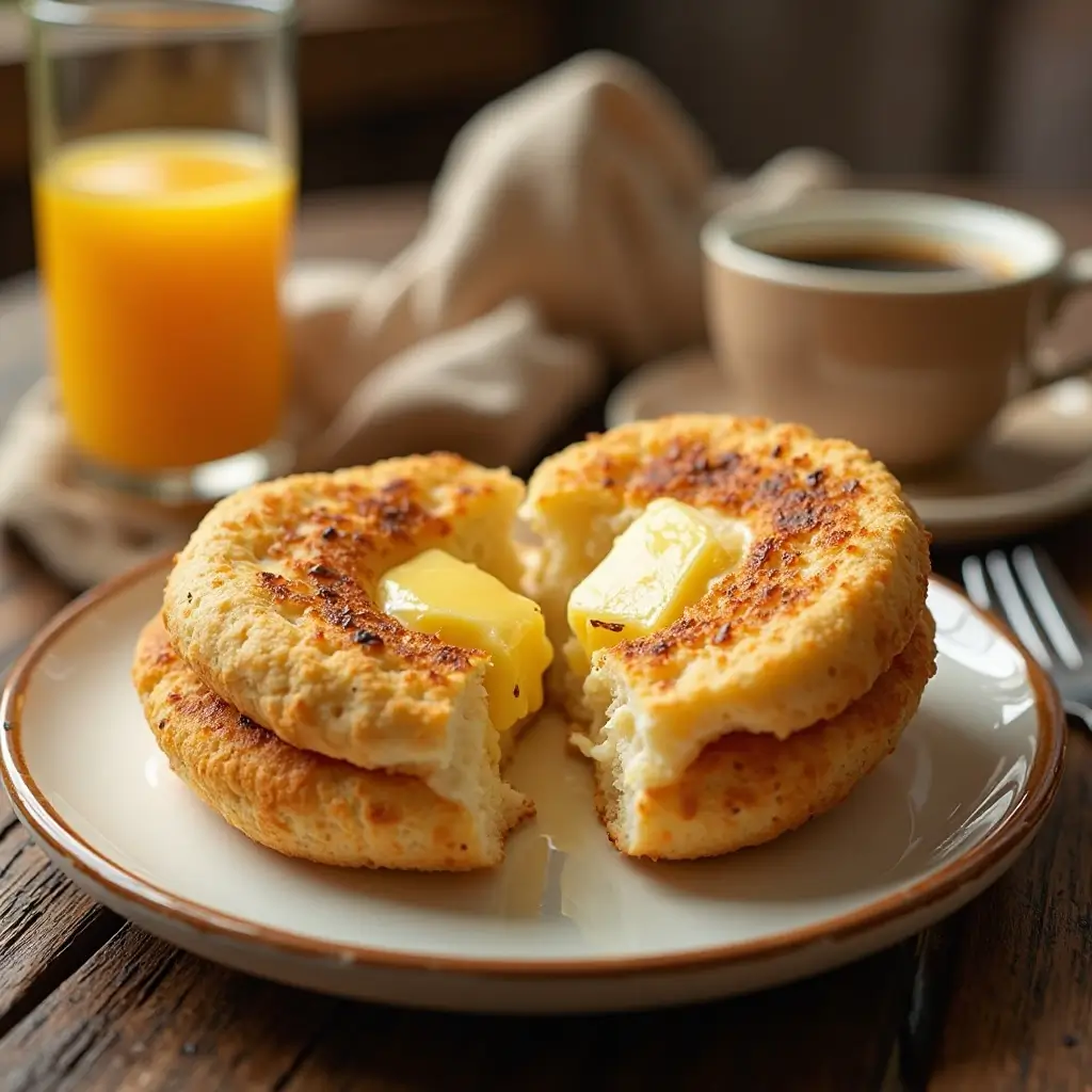 Toast English Muffin in Air Fryer