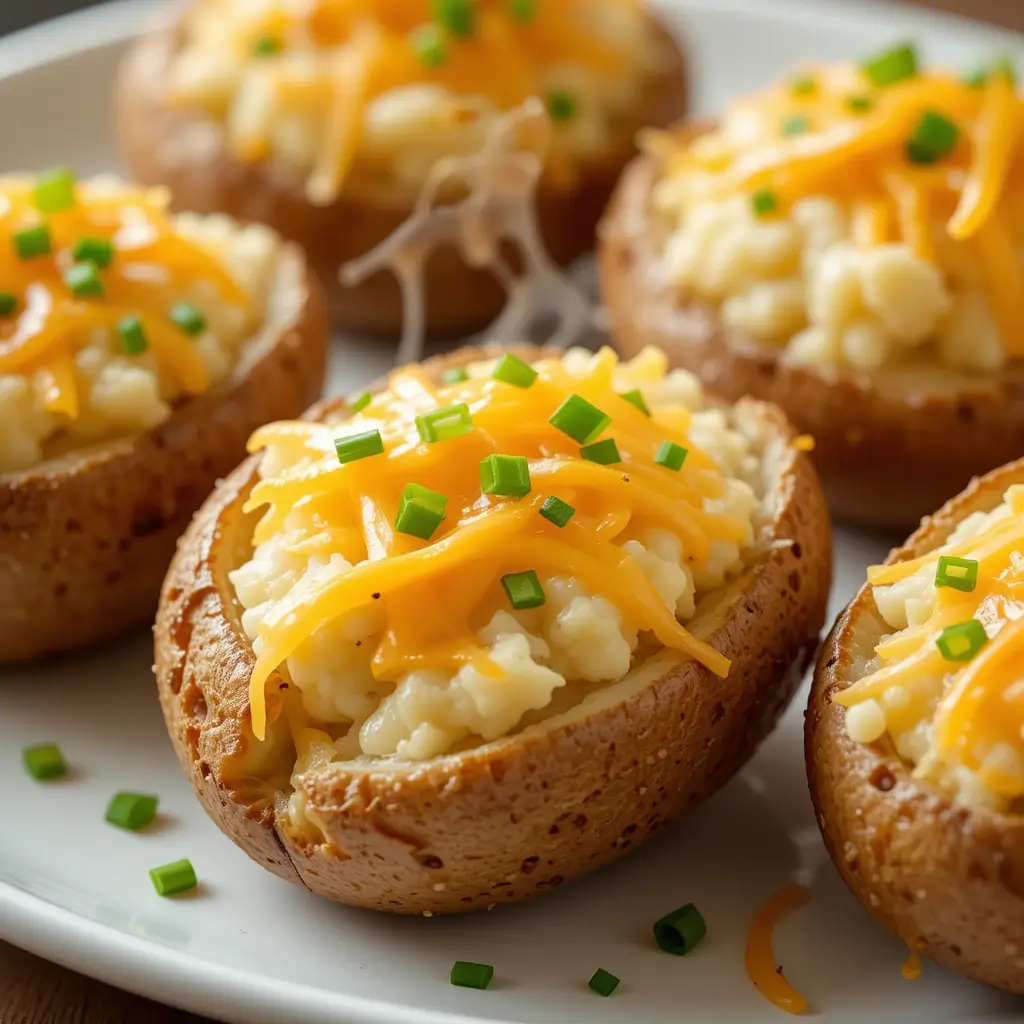 Twice Baked Potatoes in Air Fryer