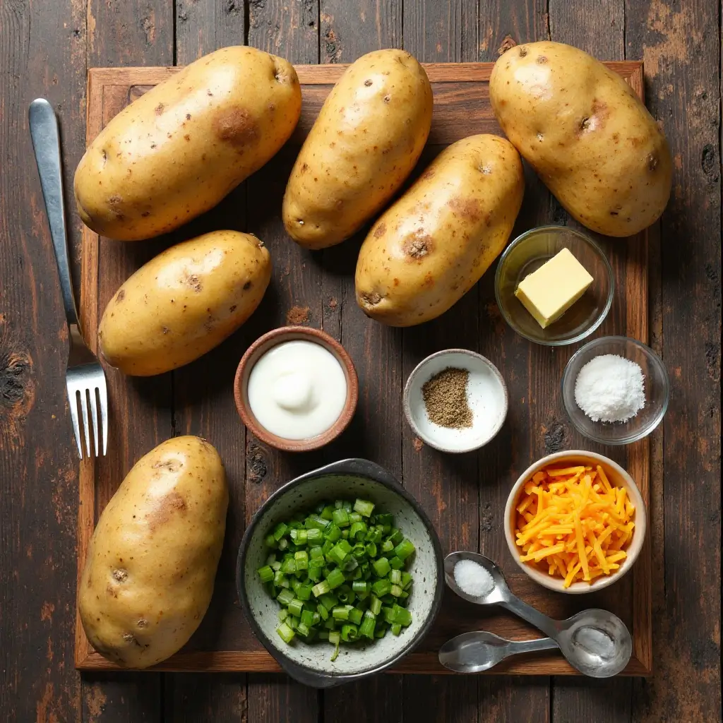 Twice Baked Potatoes in Air Fryer