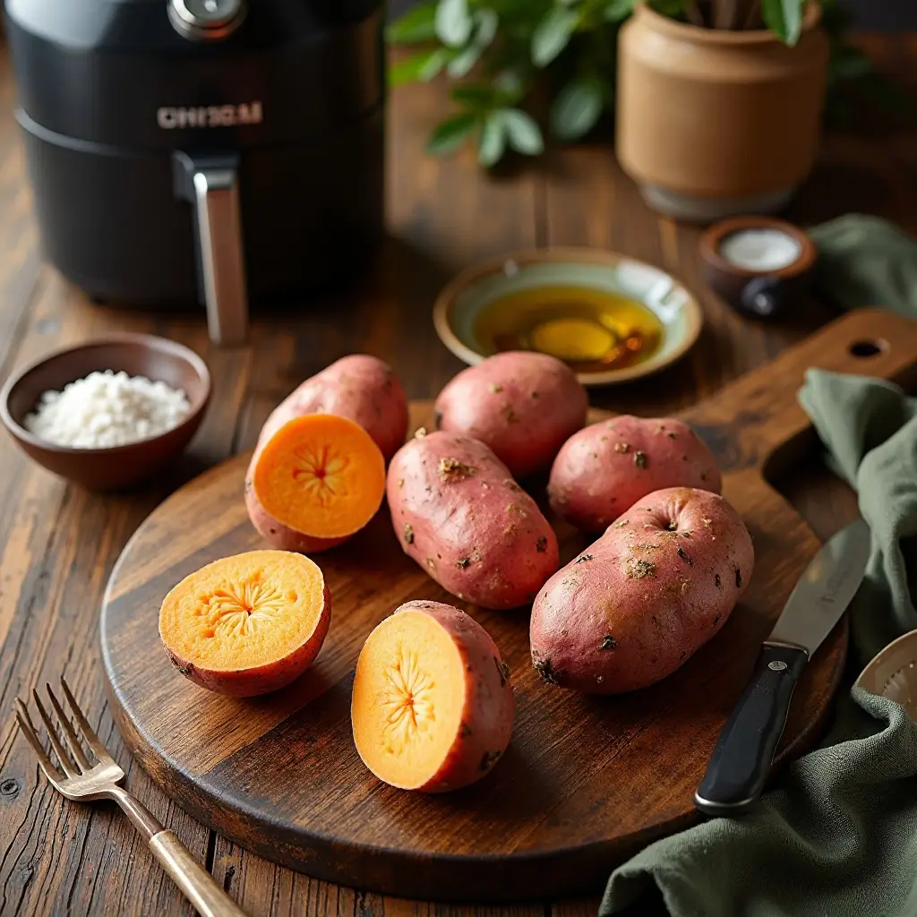 Whole Sweet Potato in Air Fryer