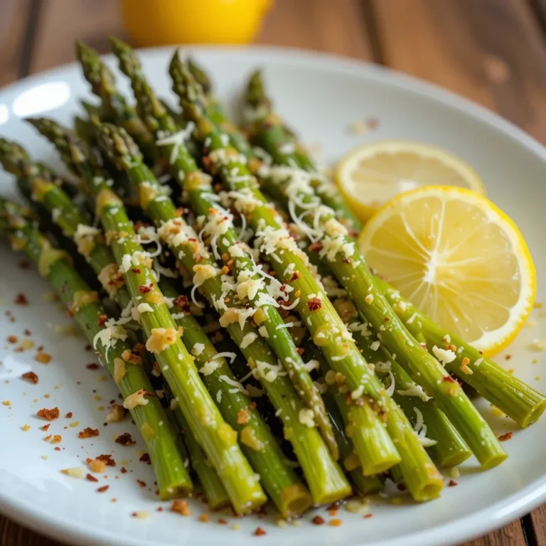 Air Fryer Asparagus with Lemon