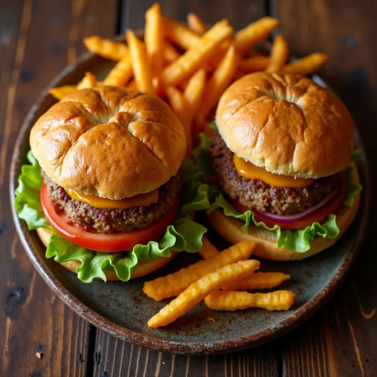 Air Fryer Beef Burgers