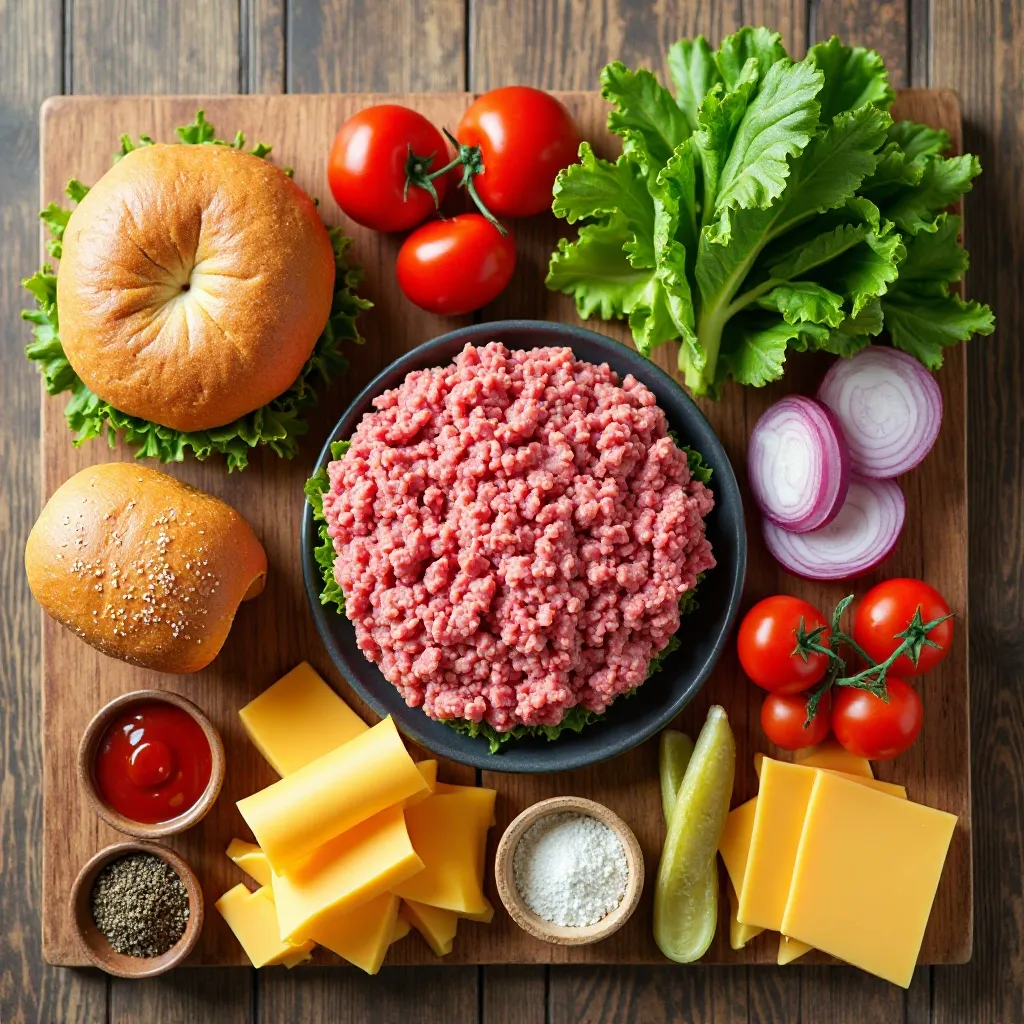 Air Fryer Beef Burgers
