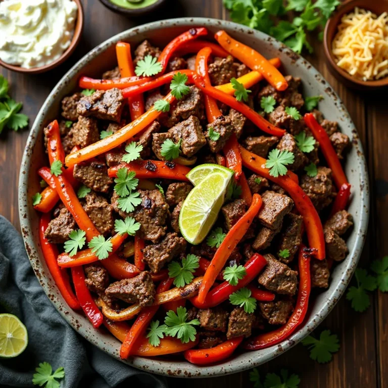 Air Fryer Beef Fajitas