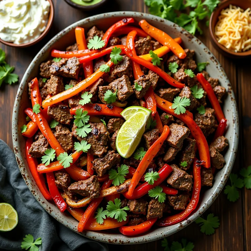 Air Fryer Beef Fajitas