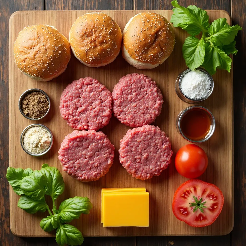 Air Fryer Beef Hamburgers