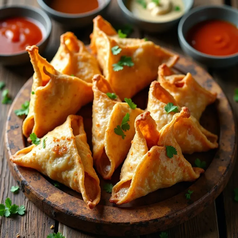 Air Fryer Beef Wontons