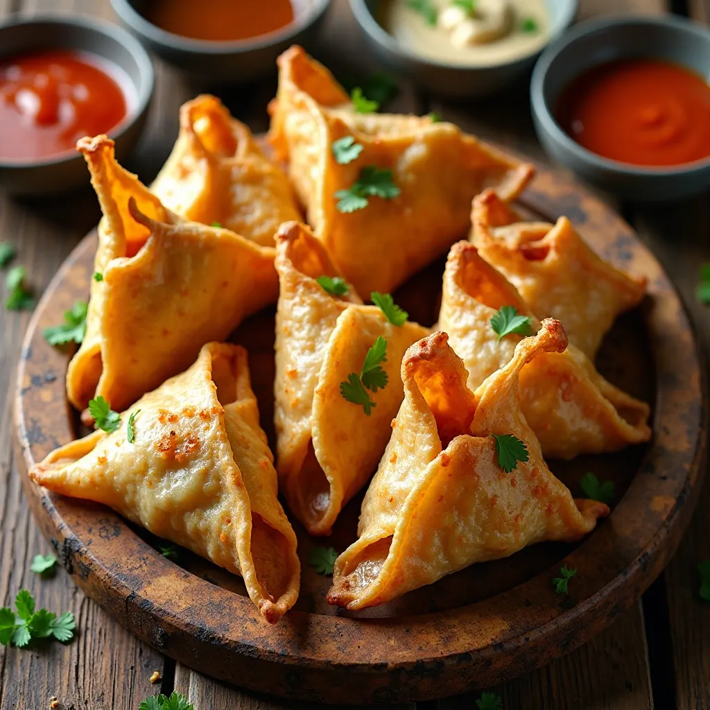 Air Fryer Beef Wontons