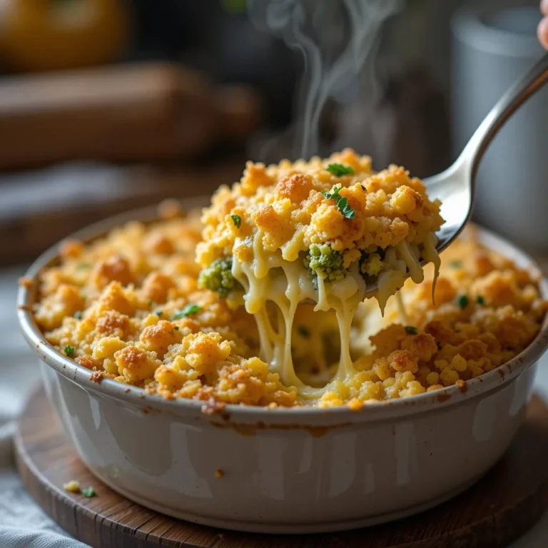 Air Fryer Broccoli Casserole