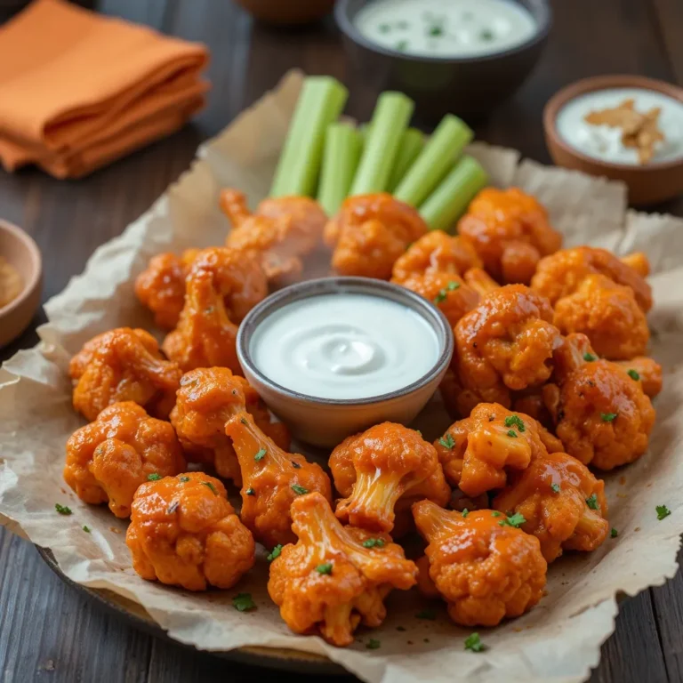 Air Fryer Cauliflower Buffalo Wings