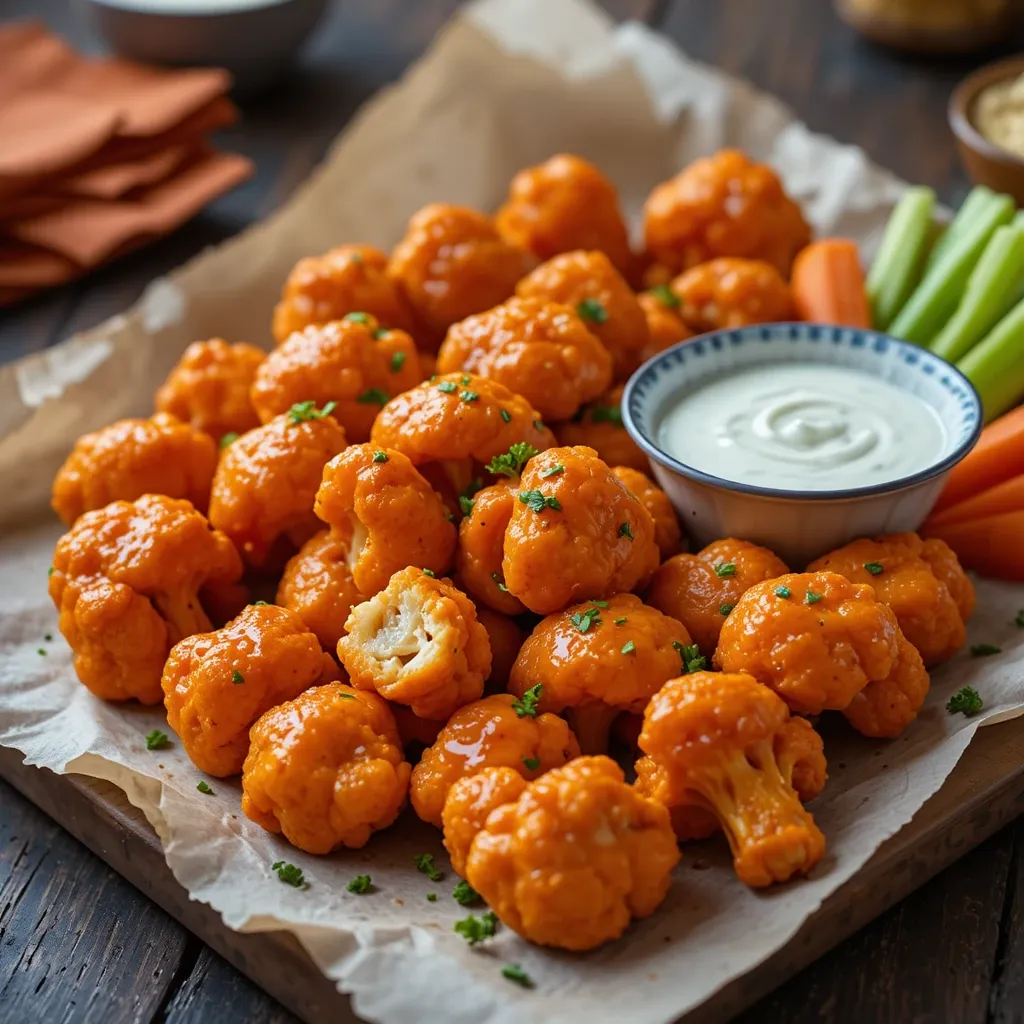 Air Fryer Cauliflower Buffalo Wings