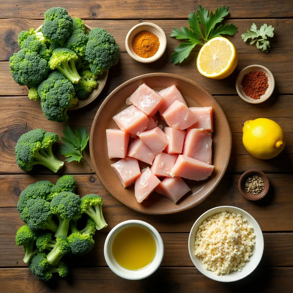 Air Fryer Chicken and Broccoli