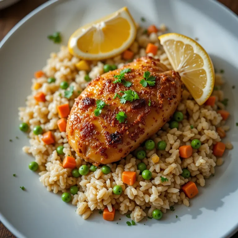 Air Fryer Chicken and Rice
