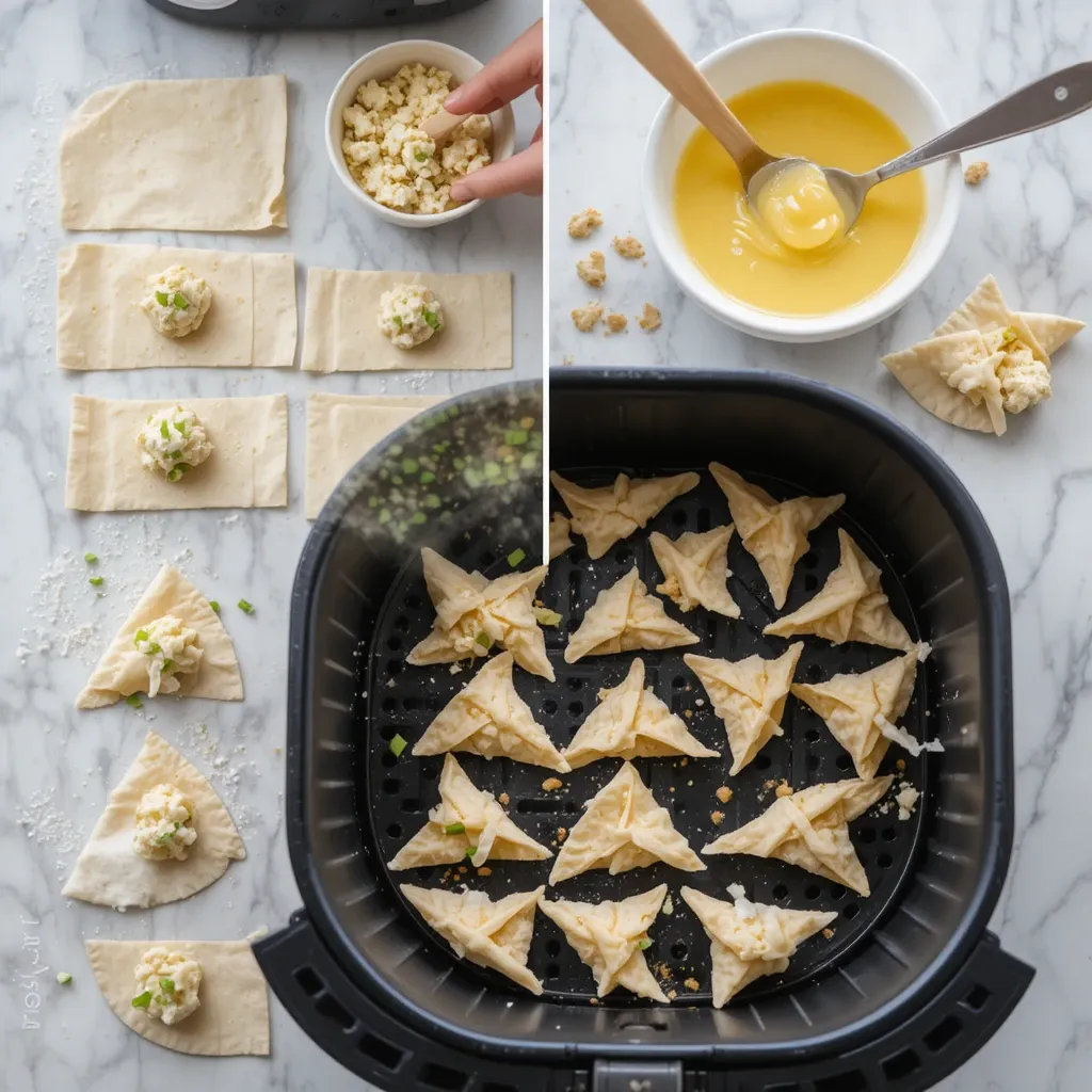 Air Fryer Cream Cheese Wontons