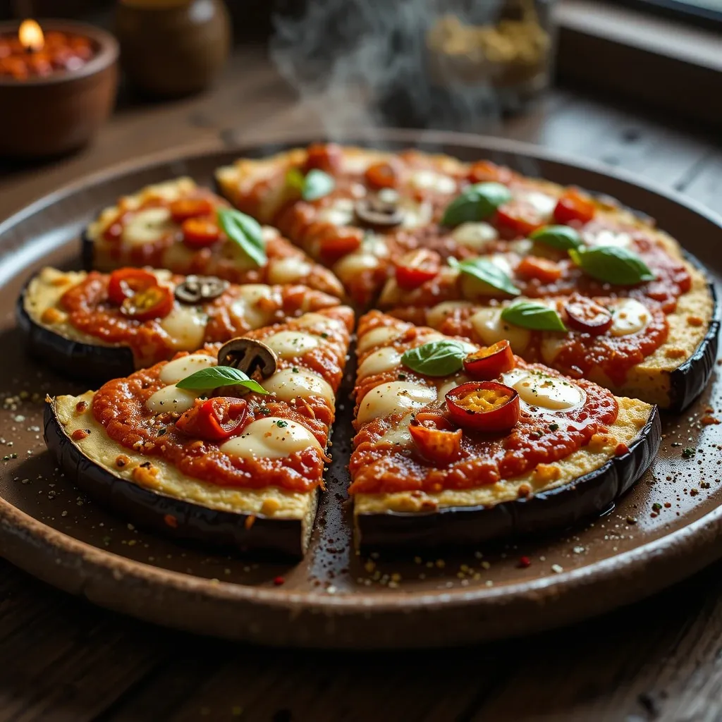 Air Fryer Eggplant Pizza Recipe