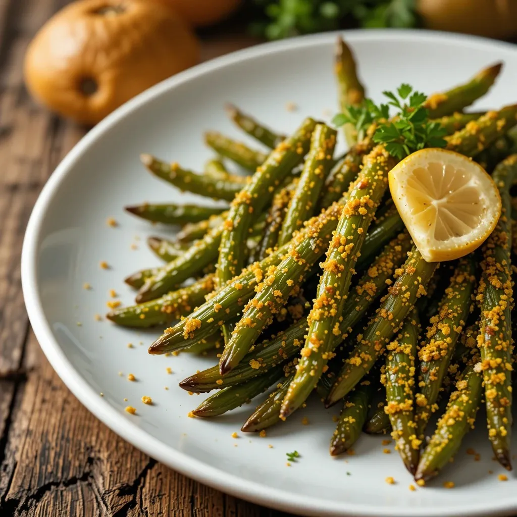 Air Fryer Green Beans Panko