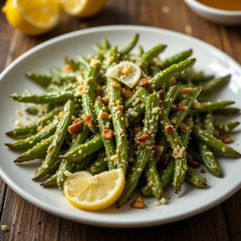 Air Fryer Green Beans with Parmesan Cheese