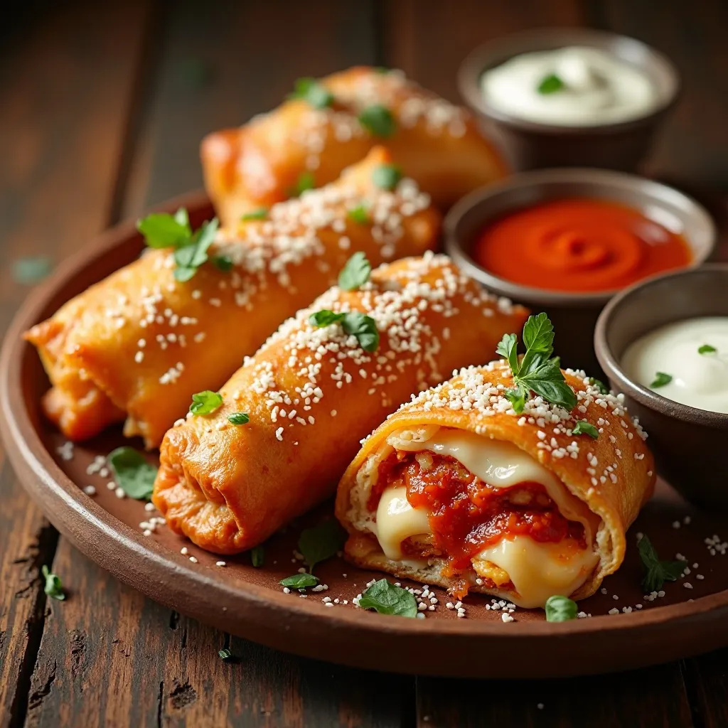 Air Fryer Pizza Egg Roll