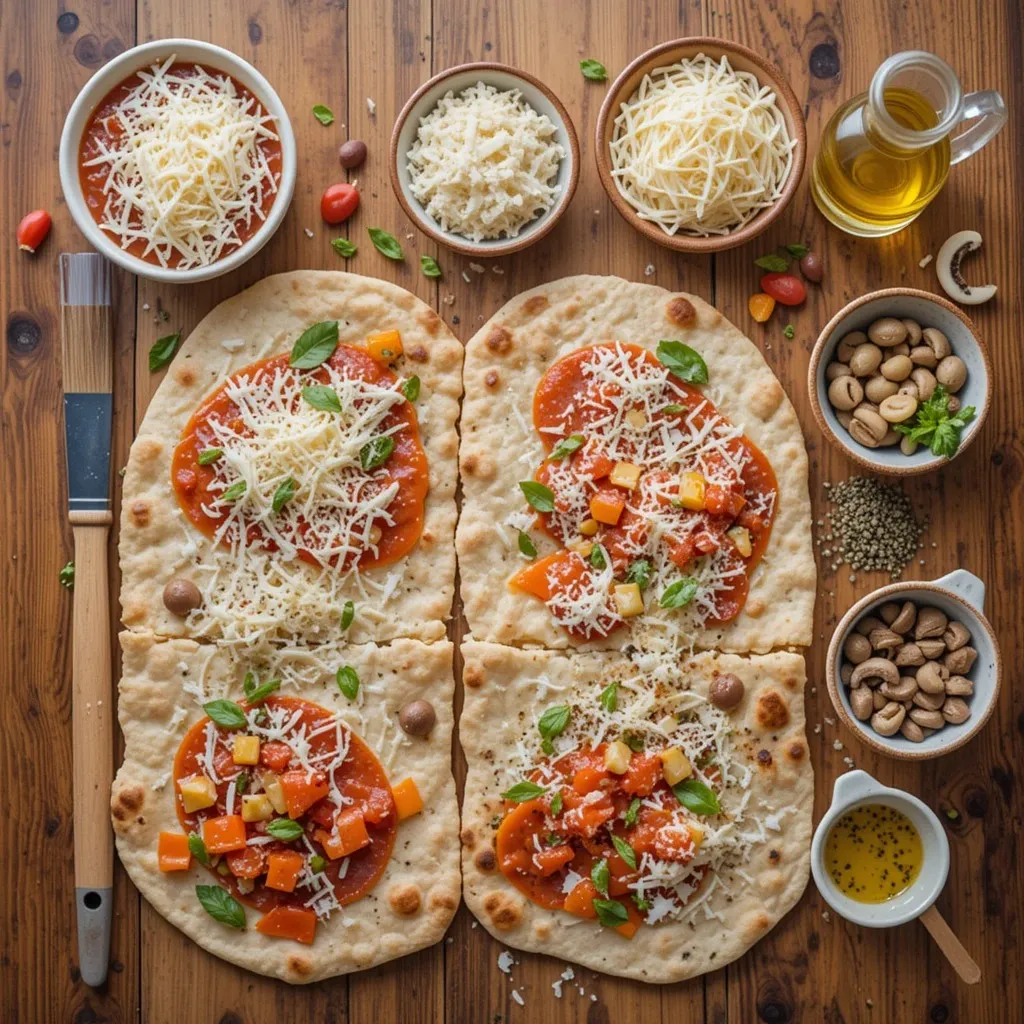 Air Fryer Pizza Naan
