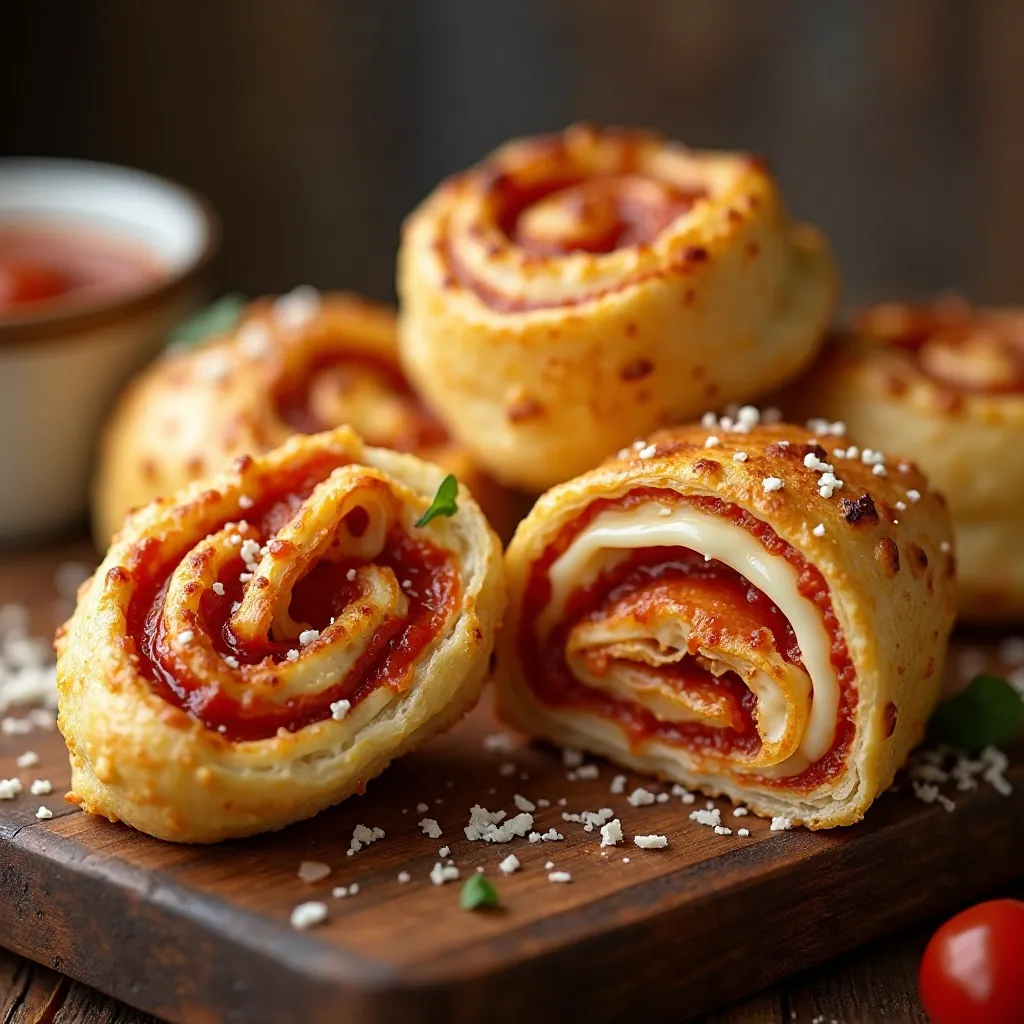 Air Fryer Pizza Scrolls
