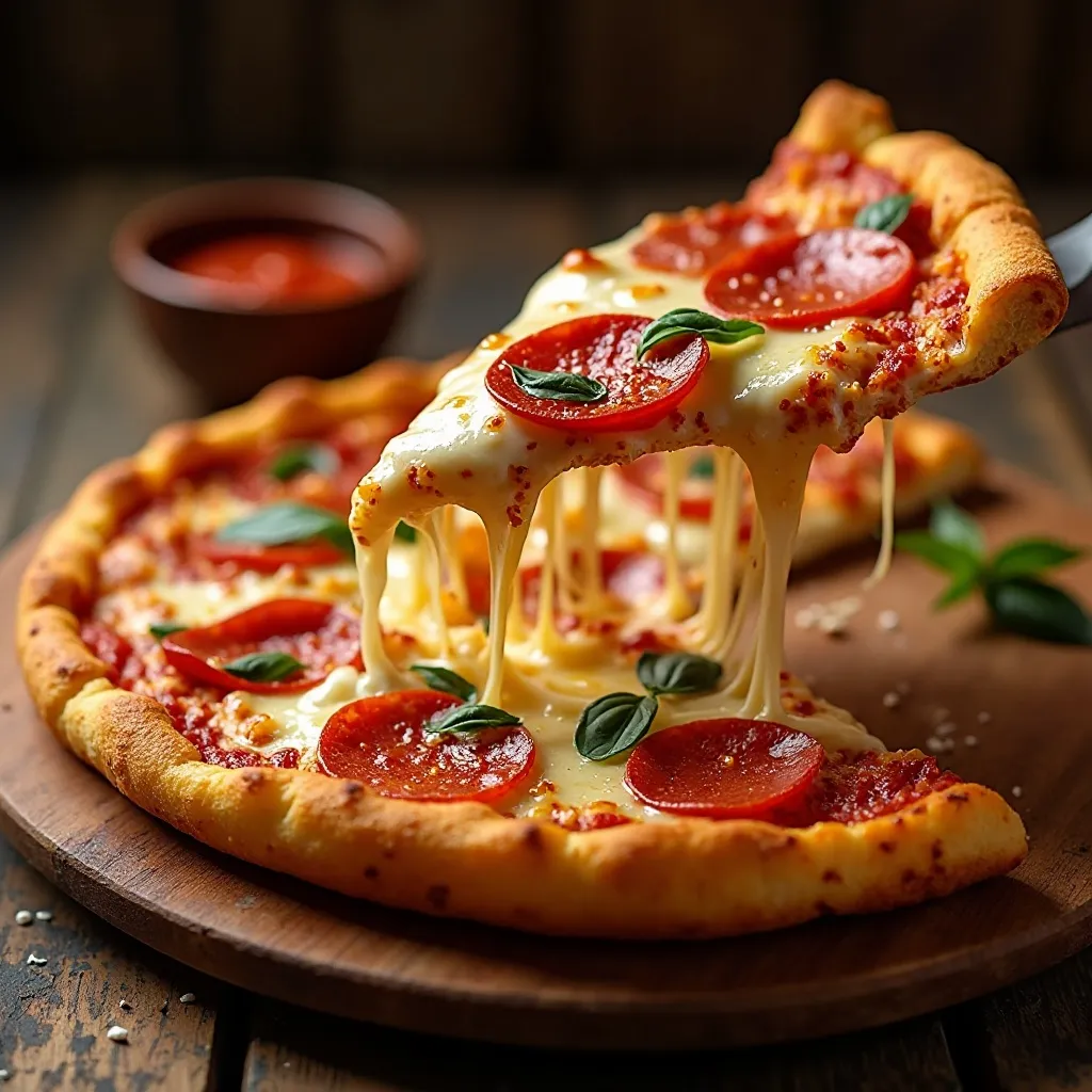 Air Fryer Pizza Slice