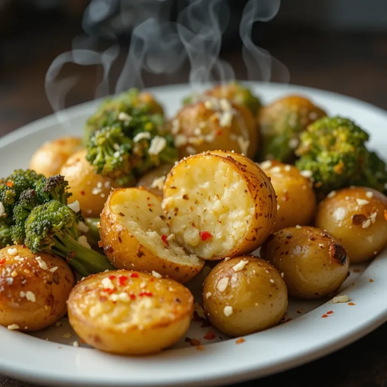 Air Fryer Potatoes and Broccoli