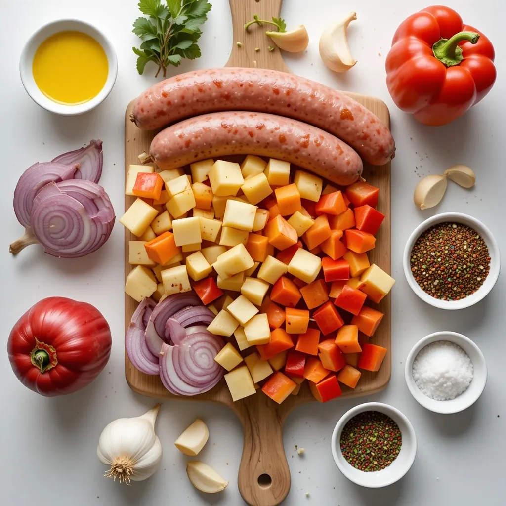 Air Fryer Sausage Bake