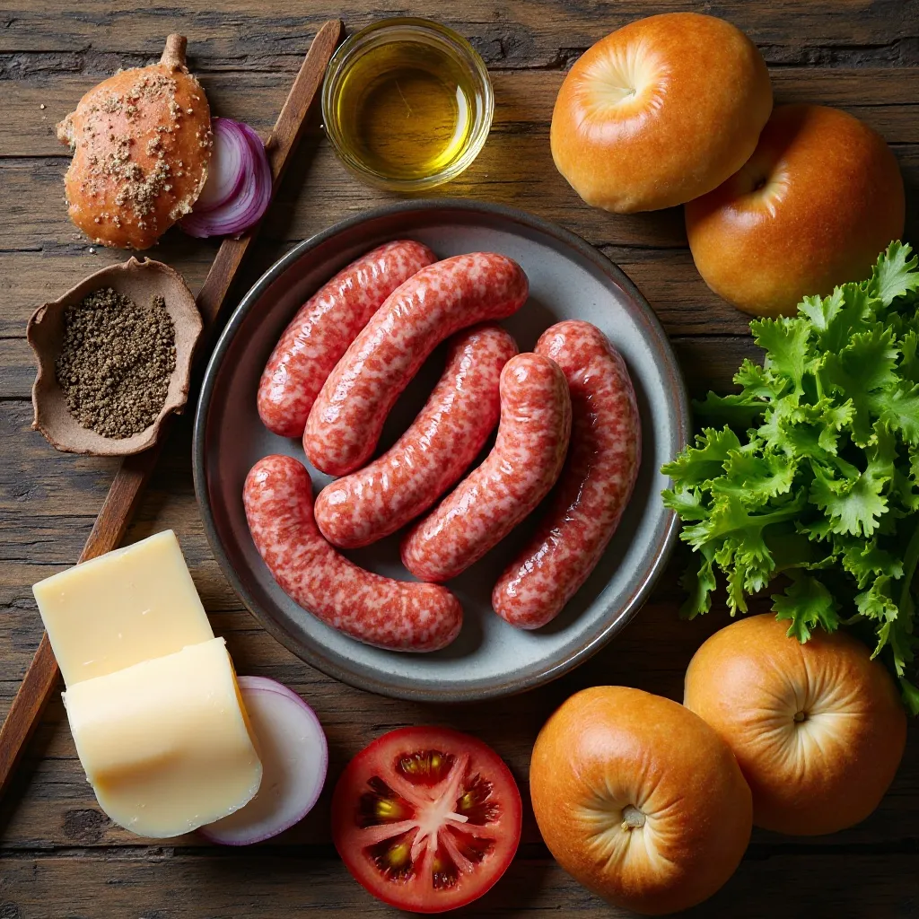 Air Fryer Sausage Burgers