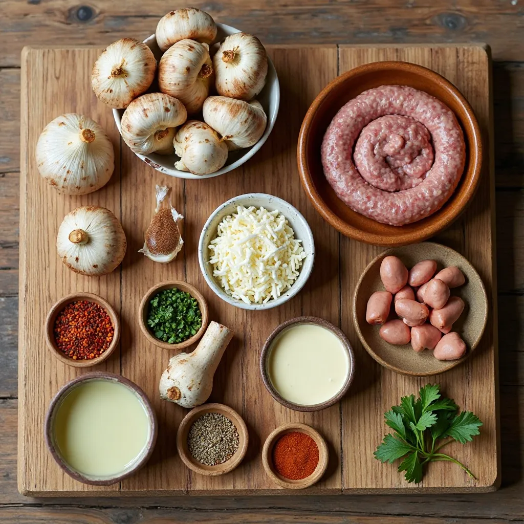 Air Fryer Sausage Stuffed Mushrooms