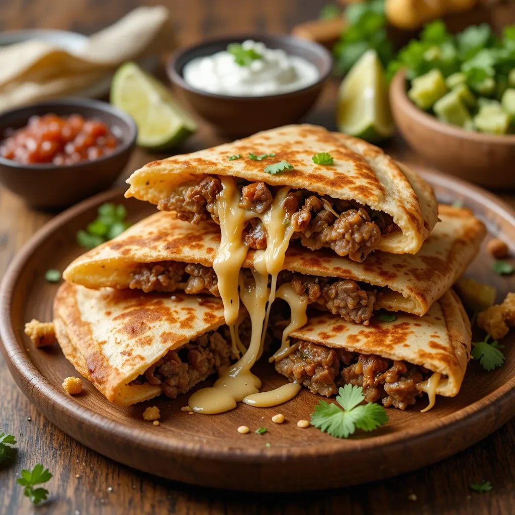 Air Fryer Steak Quesadilla