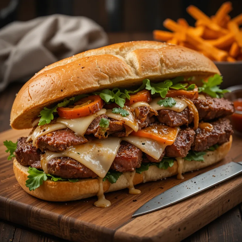 Air Fryer Steak Sandwich