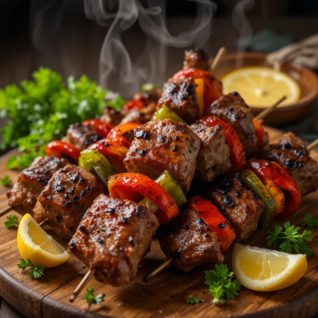 Air Fryer Steak Skewers