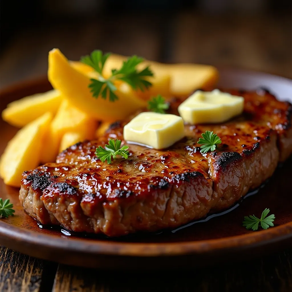 Air Fryer Steak and Chips