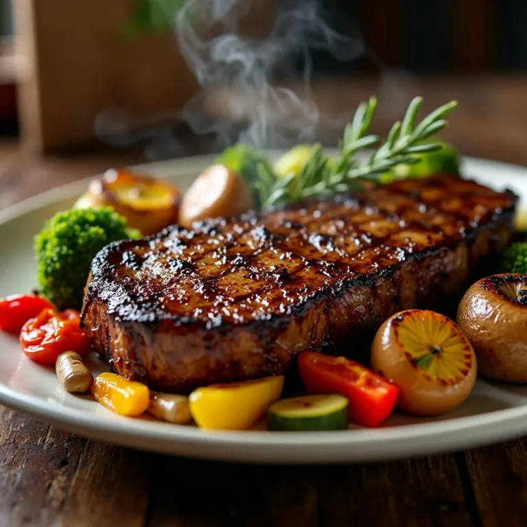Air Fryer Steak and Vegetables