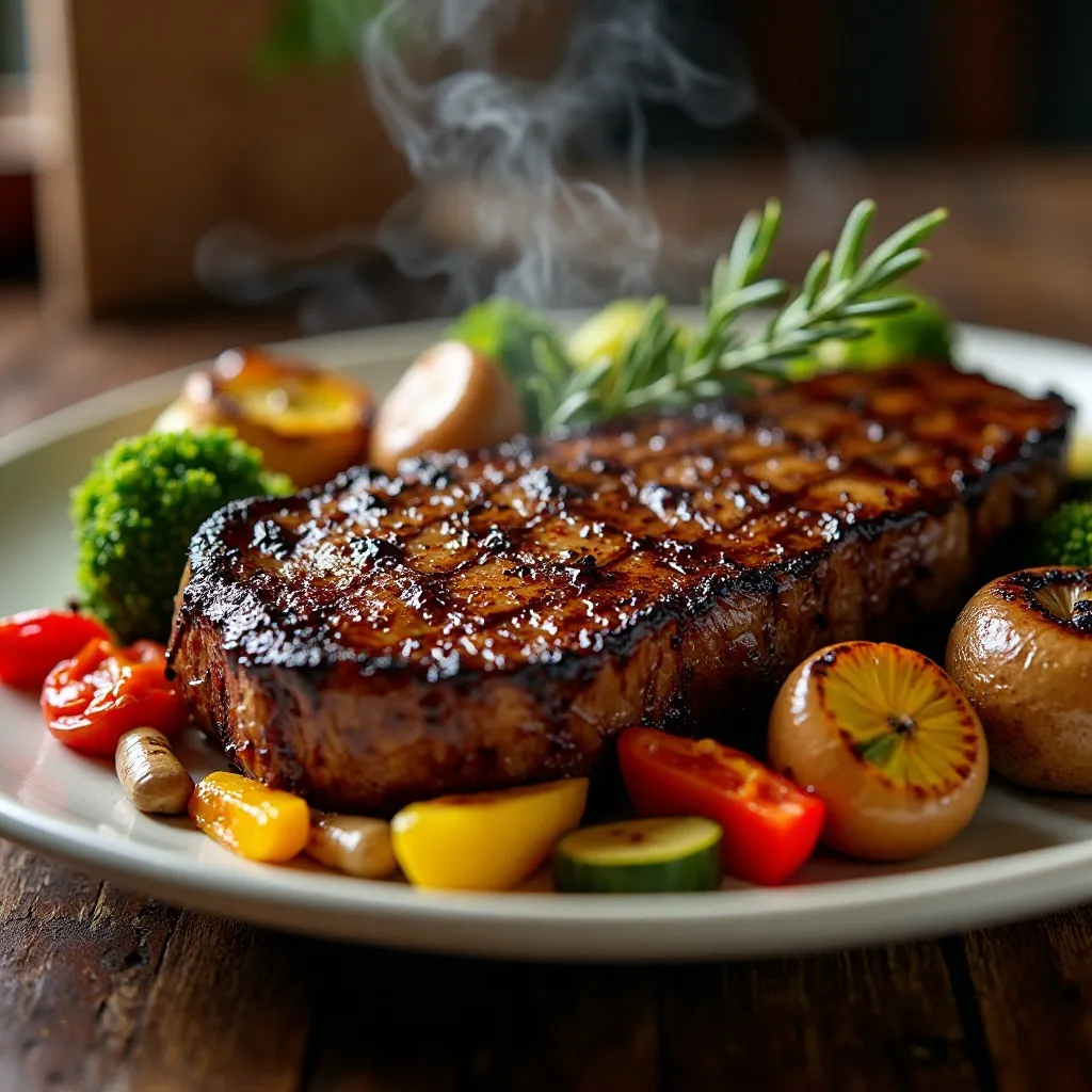 Air Fryer Steak and Vegetables
