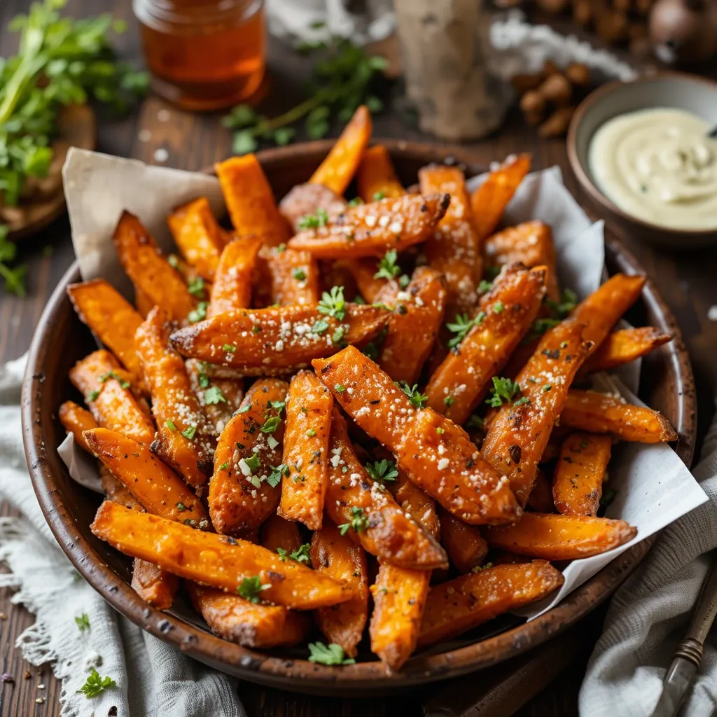 Air Fryer Sweet Potato Steak Fries