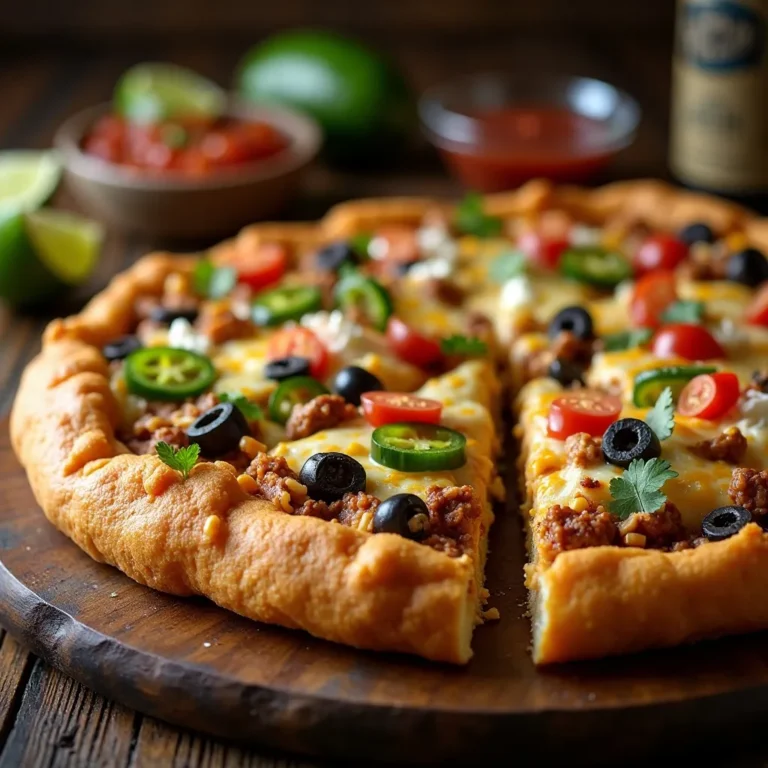 Air Fryer Taco Pizza