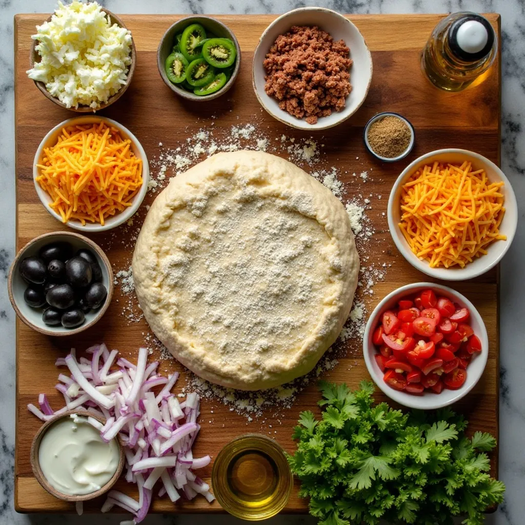 Air Fryer Taco Pizza