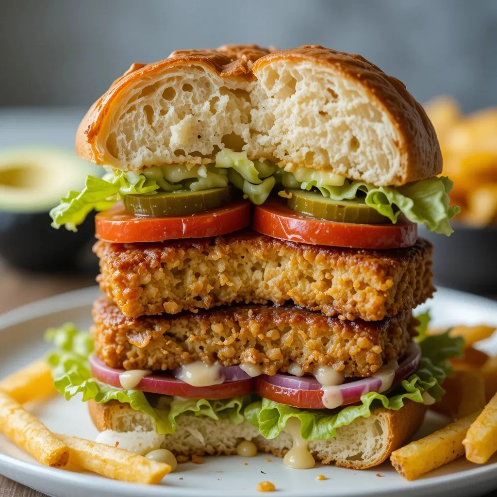 Air Fryer Tofu Burger Recipe