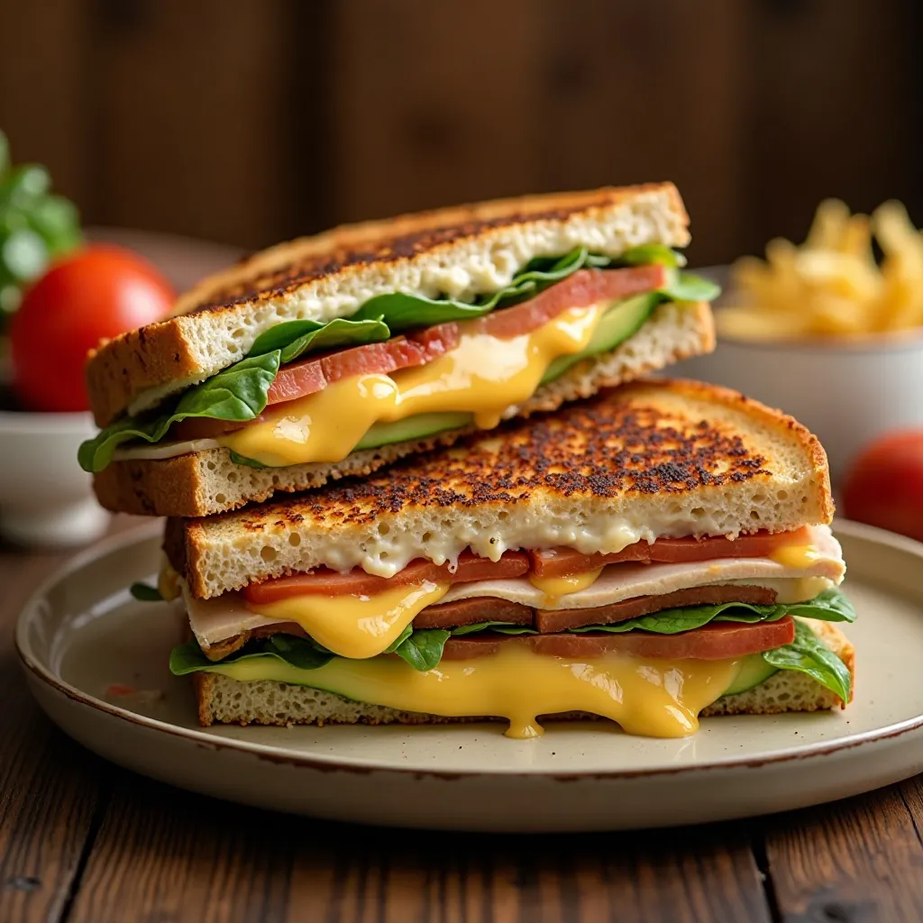 Air Fryer Turkey Melt