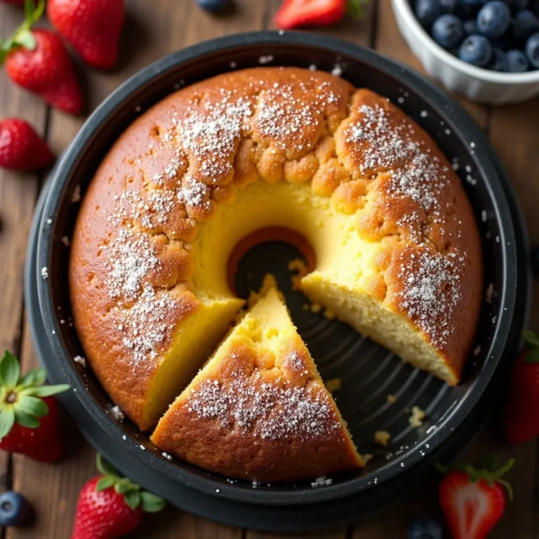 Air Fryer Vanilla Cake