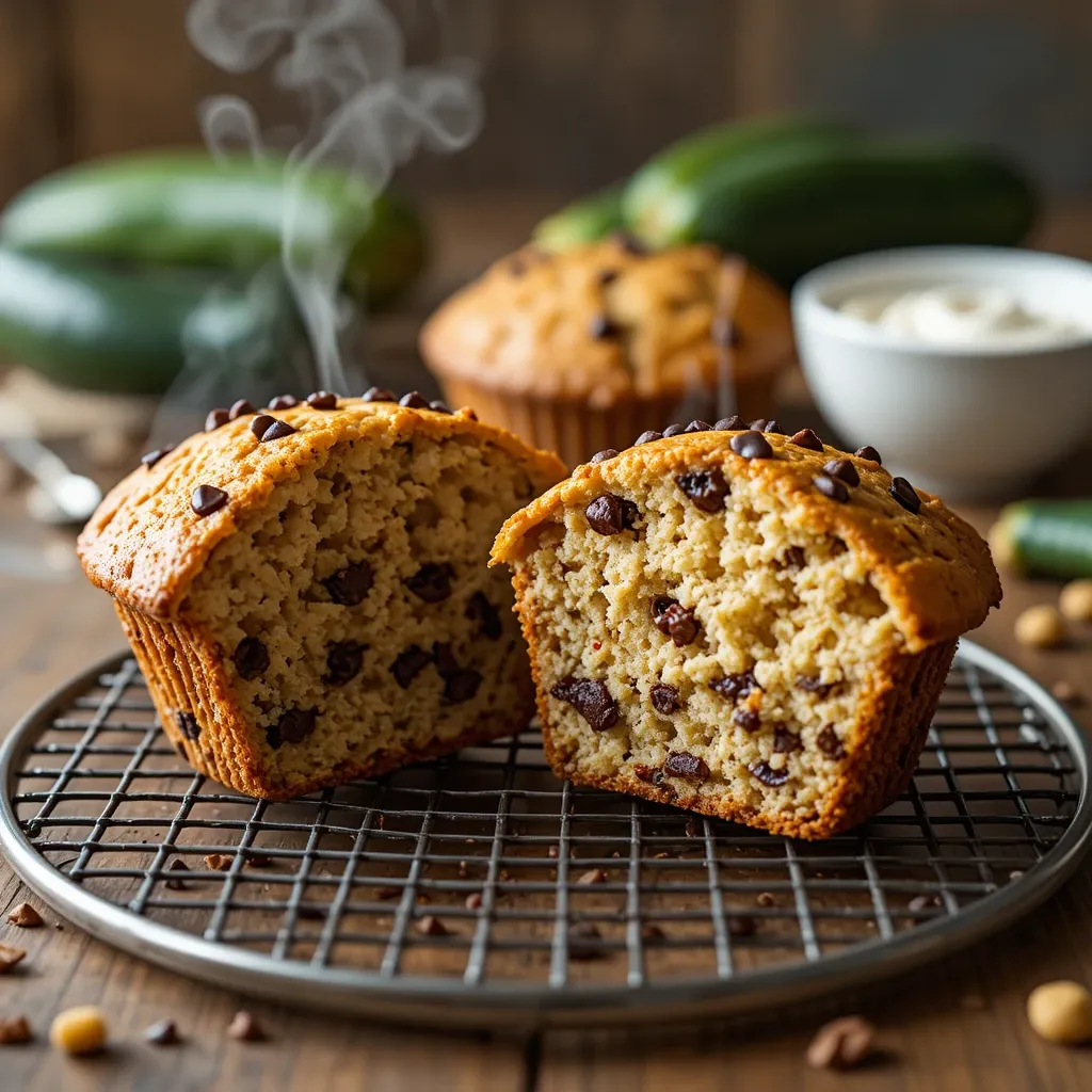 Air Fryer Zucchini Muffins