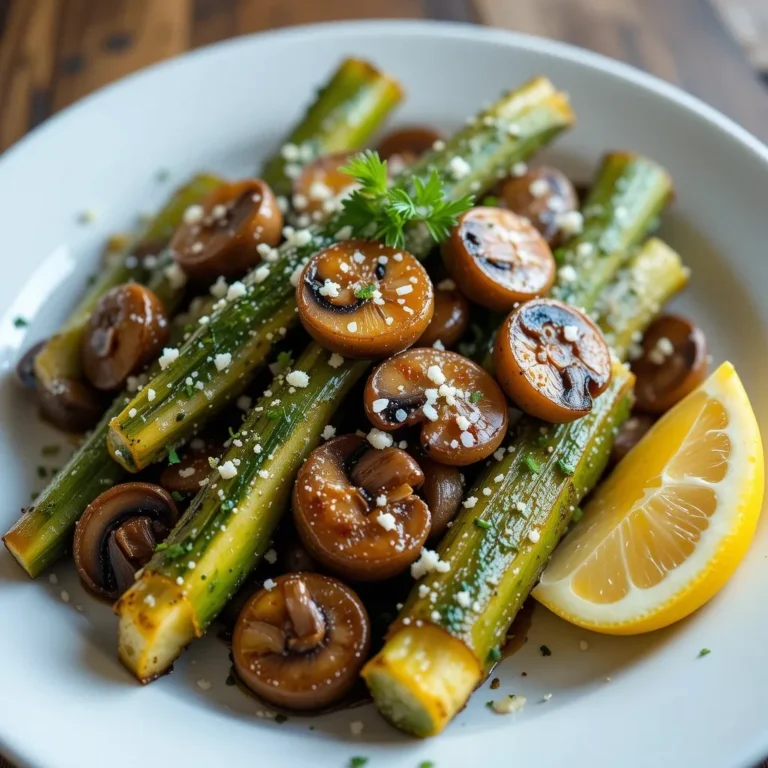 Air Fryer Zucchini and Mushrooms