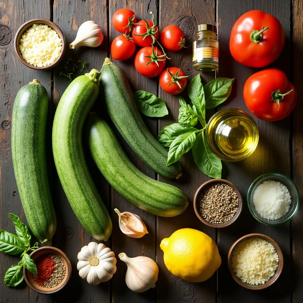 Air Fryer Zucchini and Tomatoes