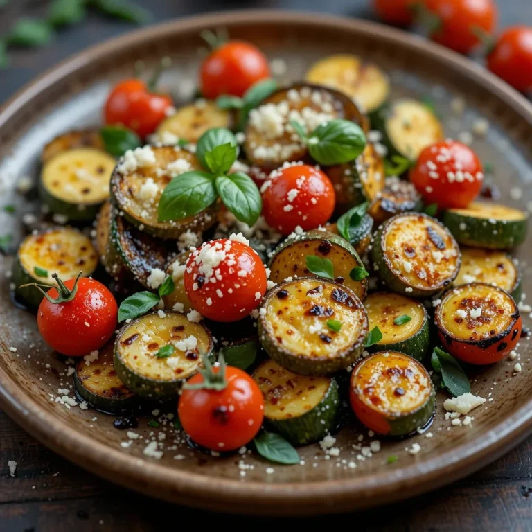 Air Fryer Zucchini and Tomatoes
